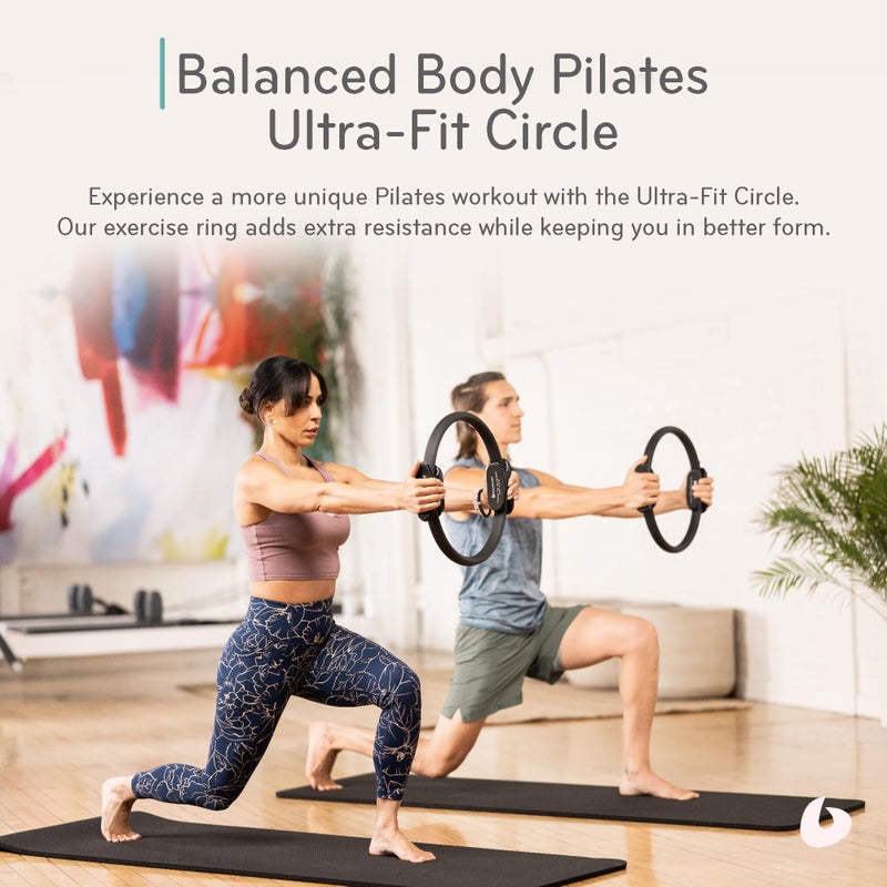 Balanced Body Ultra-Fit Circle, Pilates Ring Resistance Trainer, Upper-Body and Leg Workout Equipment, Leg Exercise Equipment, Pilates Equipment for Home or Studio Use, 15-Inch Diameter - Image 2